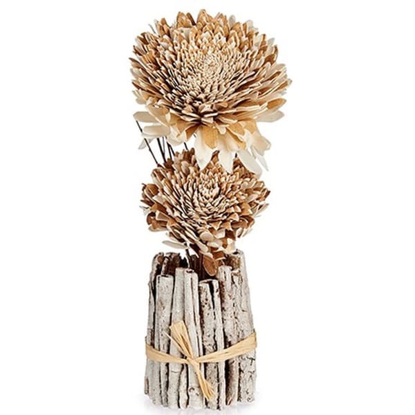 Dekorativ blomma Naturell 13 x 37 x 14 cm (12 antal)