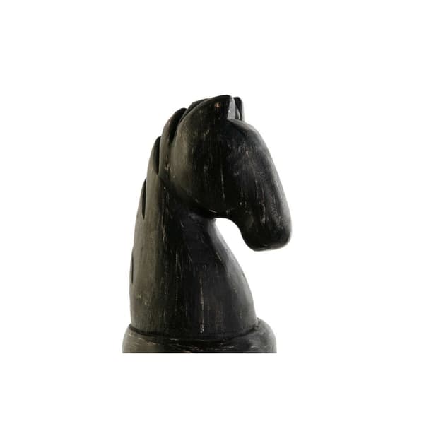 Prydnadsfigur DKD Home Decor Vit Brun Svart Schackpjäser Loft 12 x 11 x 36 cm (2 antal)