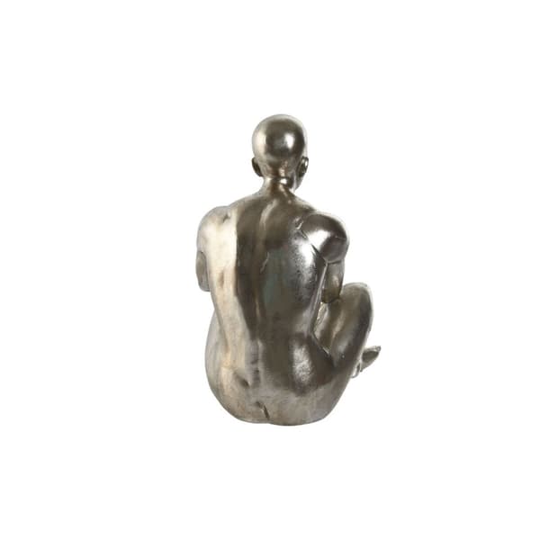Prydnadsfigur Home ESPRIT Gyllene Silvrig 19 x 13,5 x 22 cm (2 antal)