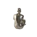 Miniatyrbild 3 av 3: Prydnadsfigur Home ESPRIT Gyllene Silvrig 19 x 13,5 x 22 cm (2 antal)