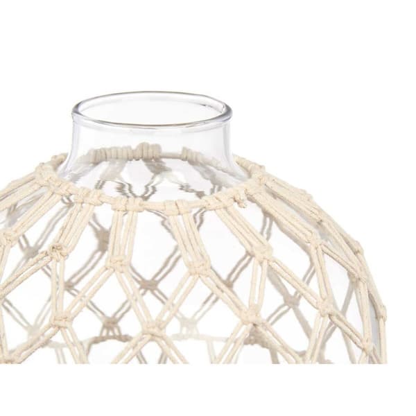 Dekorationsboll Vit Transparent 21 x 23 cm (4 antal)