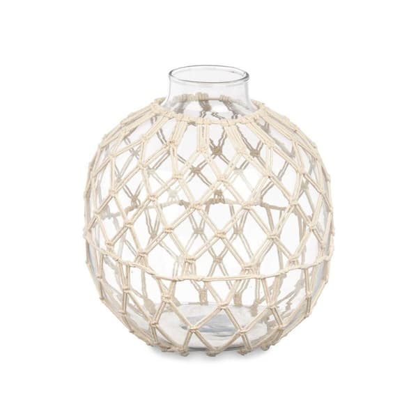 Dekorationsboll Vit Transparent 21 x 23 cm (4 antal)