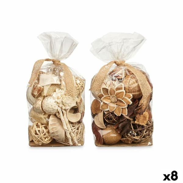 Decorative Potpourri Vit Brun 19 x 40 x 14 cm (8 antal)