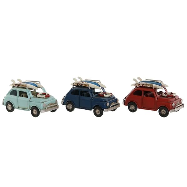 Prydnadsfigur Home ESPRIT Blå Röd Multicolour Himmelsblå 11 x 5 x 5,5 cm (3 antal)