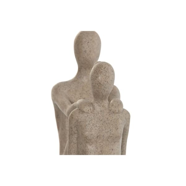 Prydnadsfigur Home ESPRIT Beige Yoga 20 x 10 x 50 cm