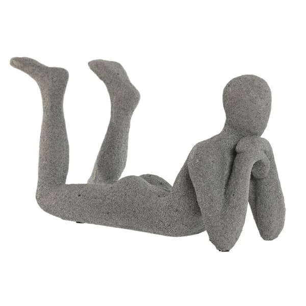 Prydnadsfigur Home ESPRIT Grå 39 x 13,5 x 20,8 cm
