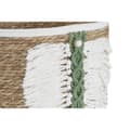 Miniatyrbild 3 av 4: Korg - set Home ESPRIT Vit Grön Naturell Naturliga fibrer Tropiskt 39 x 39 x 47 cm (3 Delar)