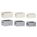 Miniatyrbild 1 av 4: Korg - set Home ESPRIT Grå Kräm 35 x 25 x 18 cm (3 Delar) (2 antal)
