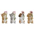 Miniatyrbild 1 av 3: Prydnadsfigur Home ESPRIT Multicolour djur 10,5 X 9 X 18,5 cm (4 antal)