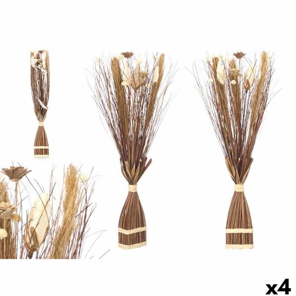 Dekorativ blomma DD115006 Brun 14 x 100 x 10 cm 8 x 100 x 18 cm (4 antal)