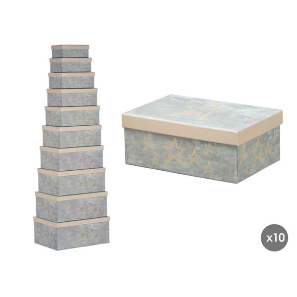 Dekorationslåda Pincello 64 Kräm Papp (2 antal)