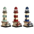 Miniatyrbild 1 av 5: Prydnadsfigur Home ESPRIT Blå Röd Kräm Himmelsblå 13 x 13 x 32 cm (3 antal)