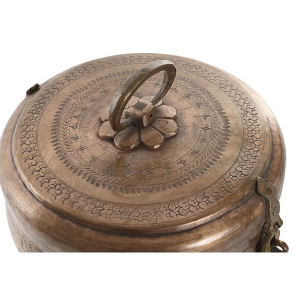 Smykkeskrin Home ESPRIT Kobber 25 x 25 x 10 cm