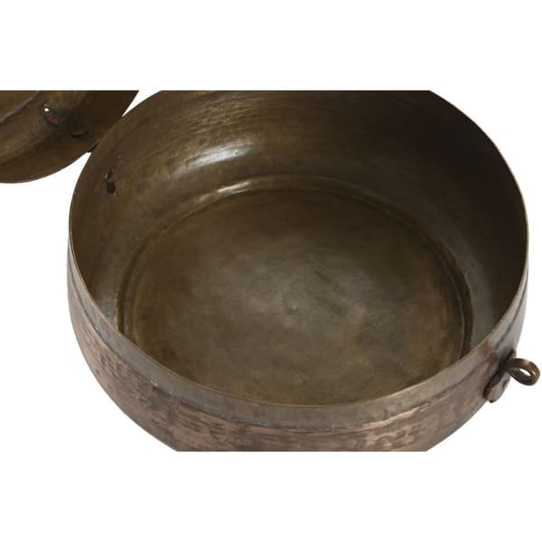 Smykkeskrin Home ESPRIT Kobber 25 x 25 x 10 cm
