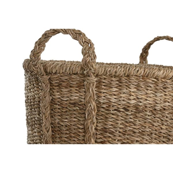 Korisetti Home ESPRIT Luonnollinen Meriruoho Boho (3 Kappaletta)