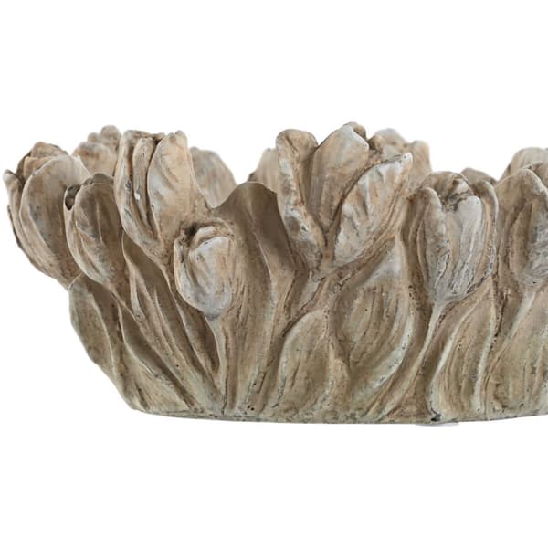 Pöytäkoriste Home ESPRIT Harmaa Shabby Chic Vanhahtava viimeistely 23 x 23 x 10 cm