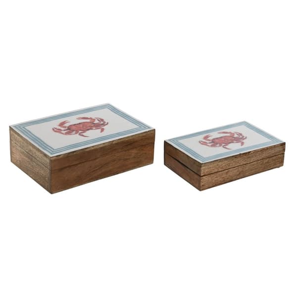 Korurasia Home ESPRIT Monivärinen Mangopuu 25 x 17,5 x 8 cm (2 osaa)
