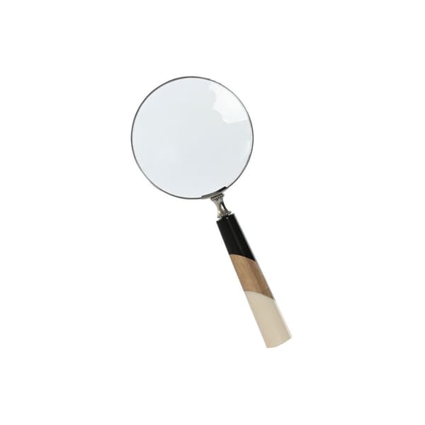 Prydnadsfigur Home ESPRIT Dvobarvna Kolonial Förstoringsglas 10 x 2,5 x 24,5 cm (2 antal)