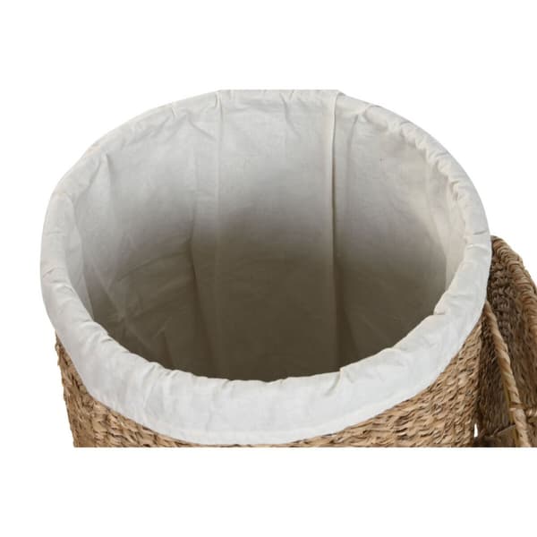 Korg - set Home ESPRIT Vit Naturell Sjögräs Tropiskt (3 Delar)