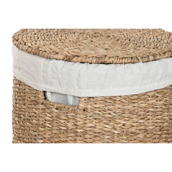 Korg - set Home ESPRIT Vit Naturell Sjögräs Tropiskt (3 Delar)