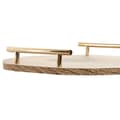 Miniatyrbilde 3 av 3: Bordduk Home ESPRIT Brun Gyllen 30 x 30 x 4 cm (2 enheter)