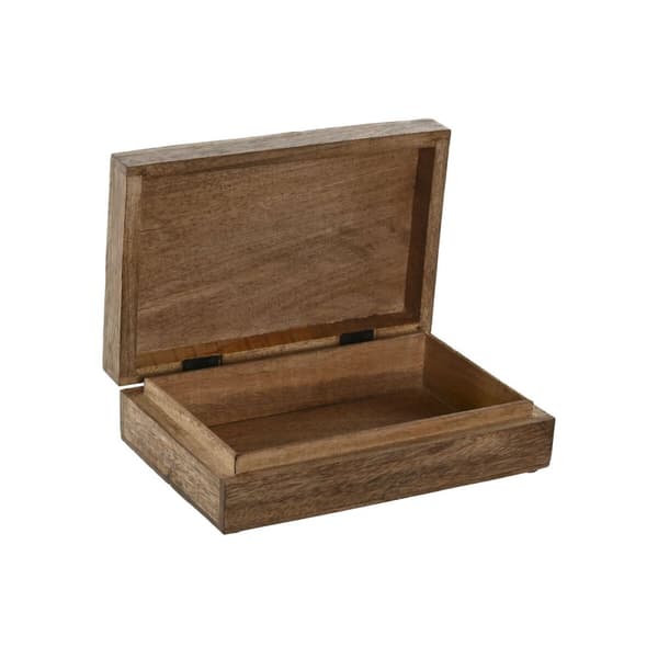 Korurasia Home ESPRIT Sininen Valkoinen Luonnollinen Mangopuu 25 x 17,5 x 8 cm (2 osaa)
