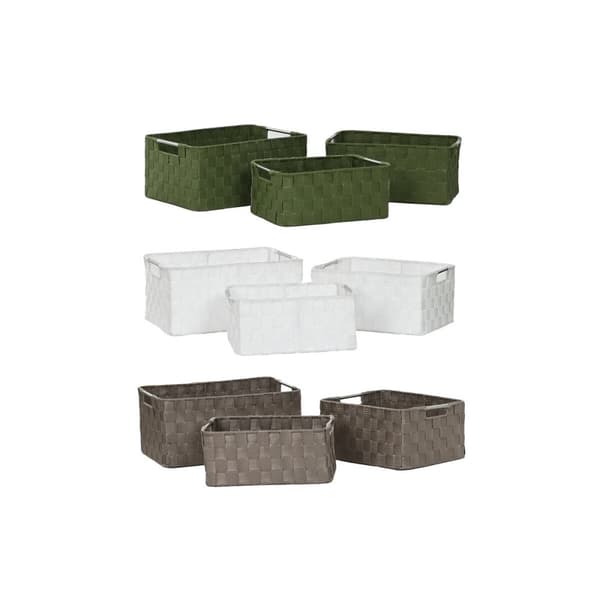 Korisetti Home ESPRIT Vihreä Harmaa Kerma Metalli polypropeeni (3 Kappaletta) (3 osaa)