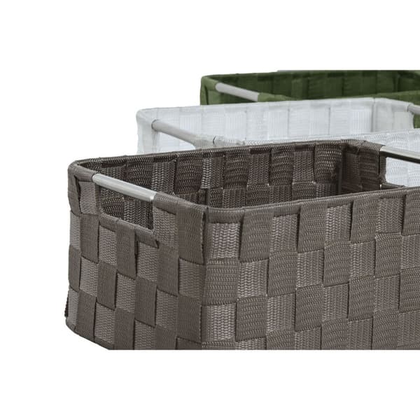 Korisetti Home ESPRIT Vihreä Harmaa Kerma Metalli polypropeeni (3 Kappaletta) (3 osaa)