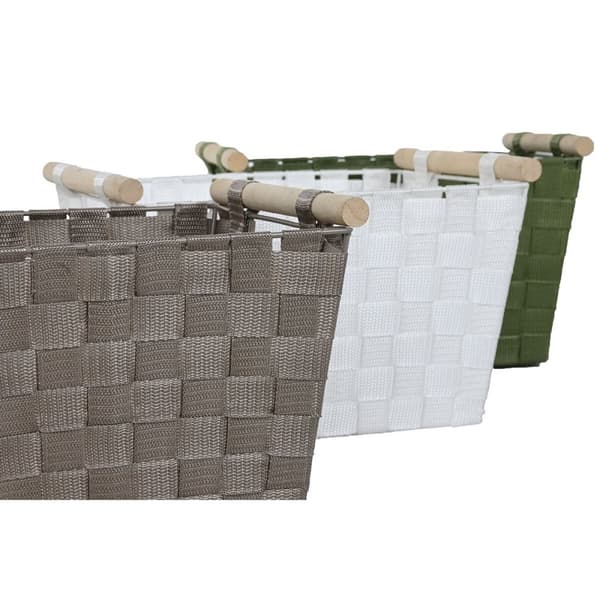 Korisetti Home ESPRIT Vihreä Harmaa Kerma Puu polypropeeni (3 Kappaletta) (3 osaa)