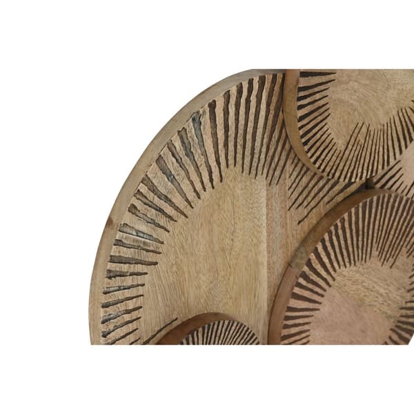Vægdekoration Home ESPRIT Natur Moderne Cirkler 84 X 4,5 X 56 CM