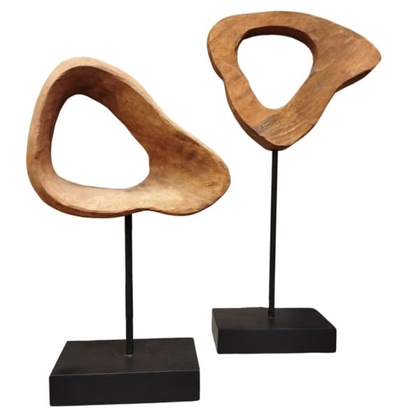 Prydnadsfigur Home ESPRIT Brun Svart Modern 20 x 9 x 34 cm