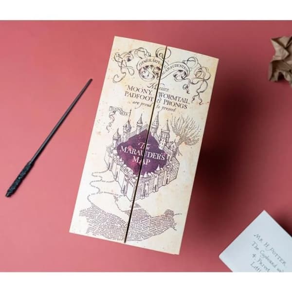 Replika av Marodörens karta - Harry Potter - 174,5 x 39,5 cm - Specialpapper - Dekorativt föremål - Blandat