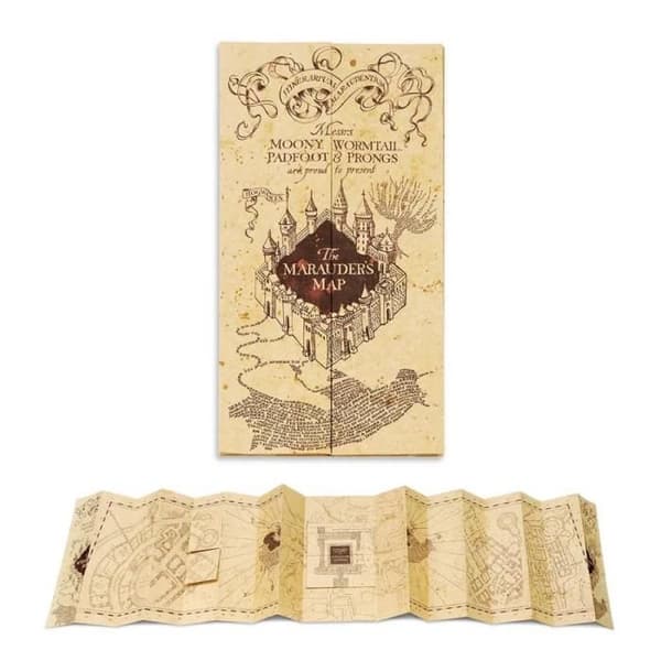 Replika av Marodörens karta - Harry Potter - 174,5 x 39,5 cm - Specialpapper - Dekorativt föremål - Blandat
