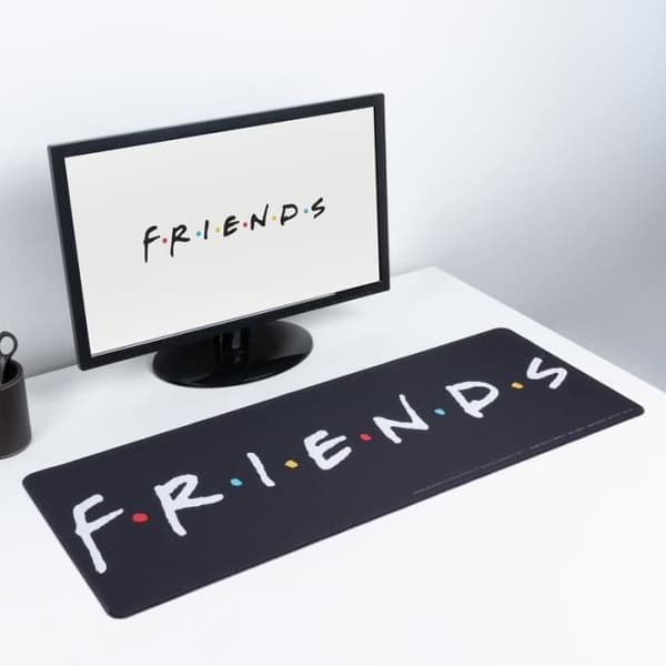 Skrivbordsmatta - PALADONE - Friends-logga - Svart - 30 cm x 80 cm - Syntetisk