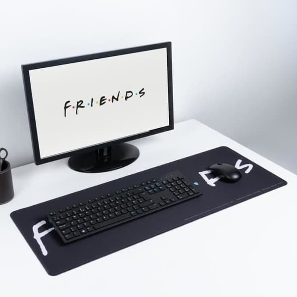 Skrivbordsmatta - PALADONE - Friends-logga - Svart - 30 cm x 80 cm - Syntetisk