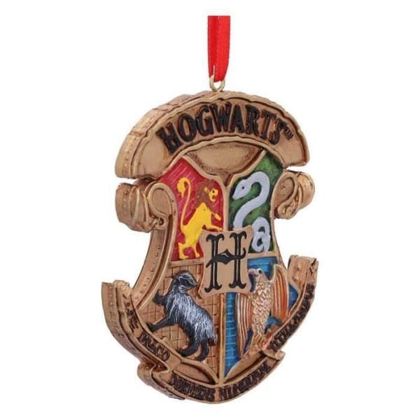 Juldekoration - Harry Potter - Hogwarts Sköld - Polyrésin - 8 cm - Inomhus