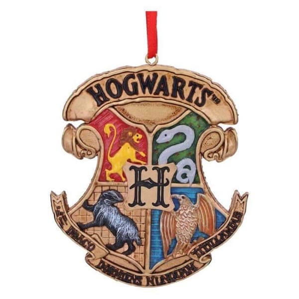 Juldekoration - Harry Potter - Hogwarts Sköld - Polyrésin - 8 cm - Inomhus