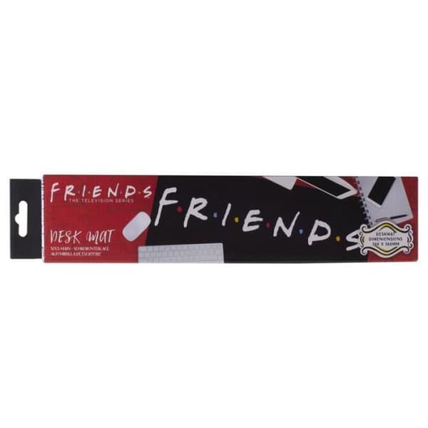 Skrivbordsmatta - PALADONE - Friends-logga - Svart - 30 cm x 80 cm - Syntetisk