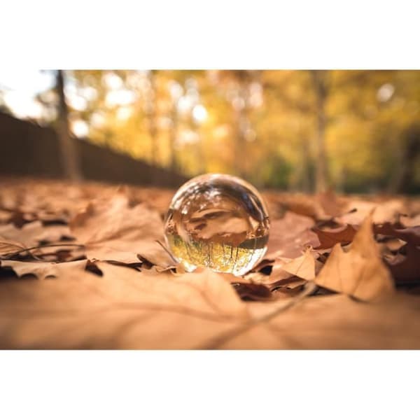 Rollei Lensball 60mm I glaskula I kristallkula I fotokula I med förvaringspåse och mikrofiberrengöringsduk