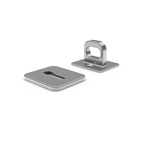 Säkerhetsankare - Maclocks - Ankringspunkt - Rostfritt stål - Krom - 5,1 x 5,1 x 2,5 cm