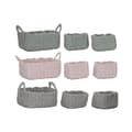 Pikkukuva 1 / 4: Korisetti Home ESPRIT Beige Harmaa Pinkki Köysi (3 Kappaletta) (3 osaa)