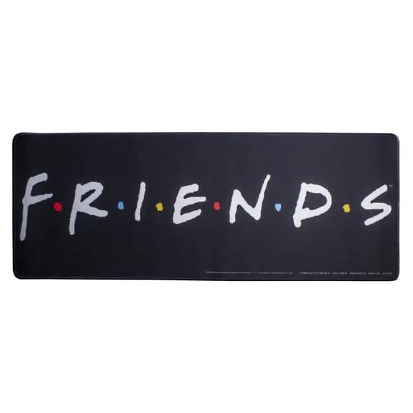 Skrivbordsmatta - PALADONE - Friends-logga - Svart - 30 cm x 80 cm - Syntetisk