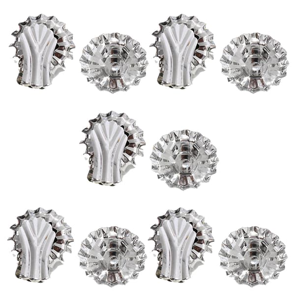 INF Silver Ljusstake Klämmor för Julgran - 10-pack