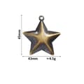 Miniatyrbillede 3 af 4: INF DIY Retro Klokker 43x45mm Stjerne Klokker Antik Bronze - 10 Pakke