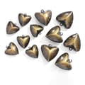 Miniatyrbillede 1 af 4: INF DIY Retro Klokker 33x35mm Hjerte Klokker Antik Bronze - 10 Pakke