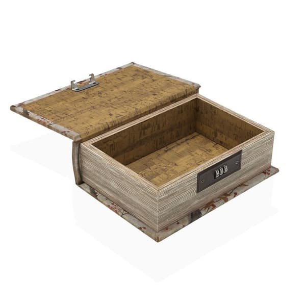 Smykkeskrin Versa Lærred Træ MDF 7 x 22 x 16 cm Fugl