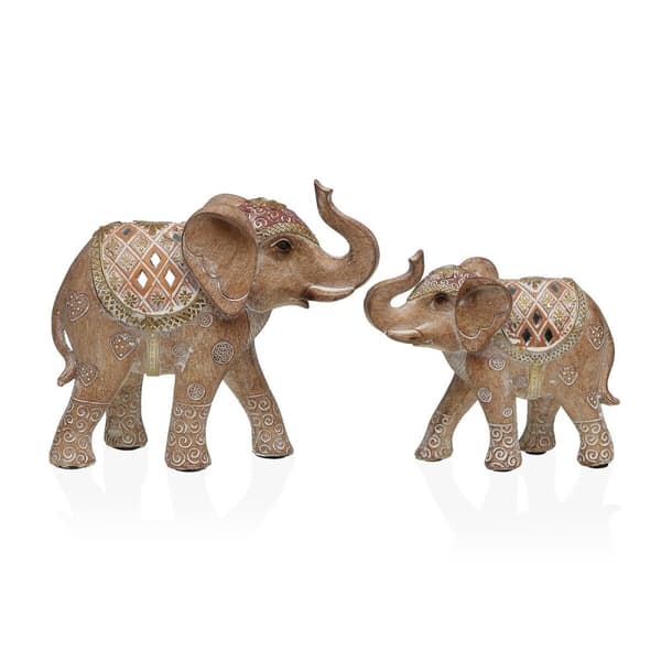 Dekorativ figur Versa Harpiks Elefant 5 X 11 X 12 CM