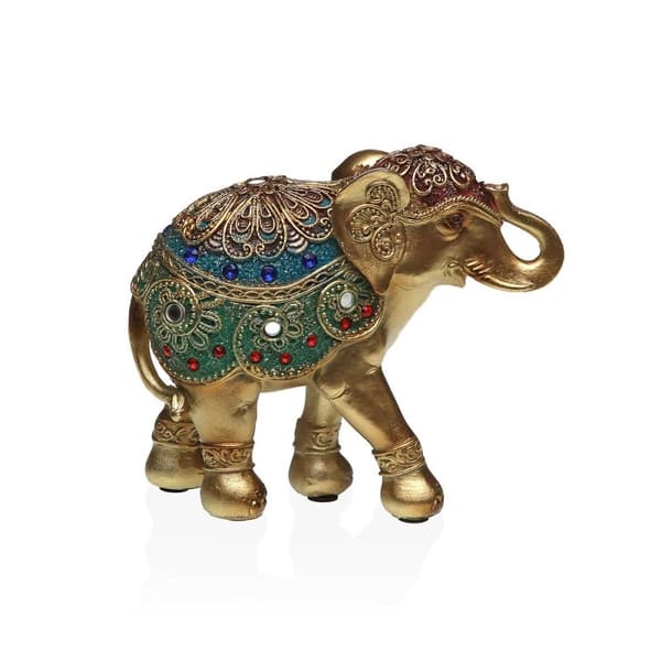 Dekorativ Figur Versa Harpiks Elefant 5,5 X 14 X 12 CM