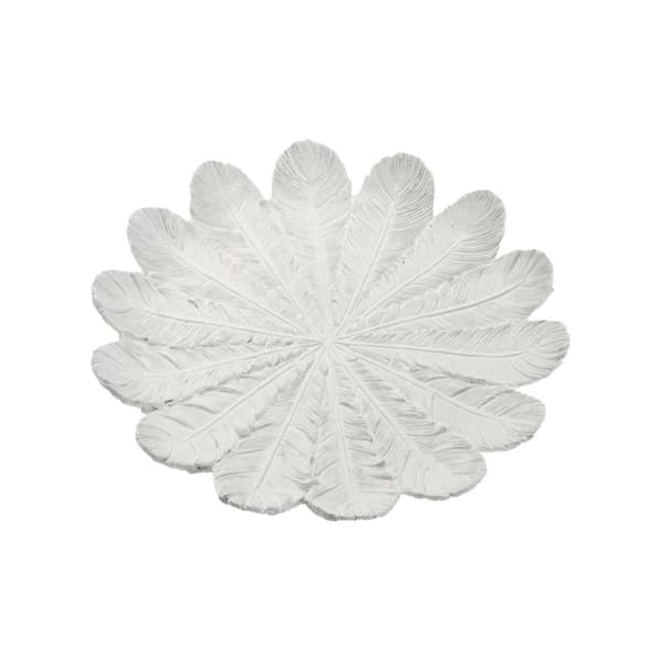 Bordsdekoration Versa Vit Blomster 2,3 X 24,2 X 30 CM