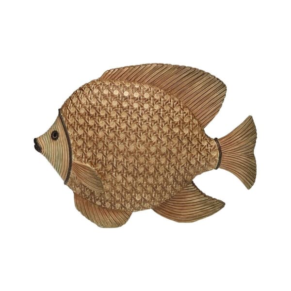 Dekorativ figur Versa Harpiks Fisk 17 x 14 x 29,5 cm